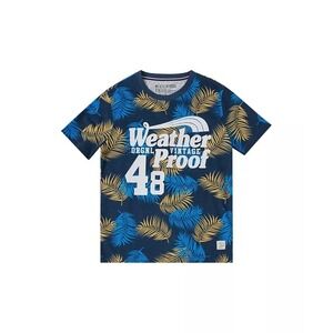 WeatherProof Vintage Graphic Print Boys M (10-12) Tee Shirt Navy Blue